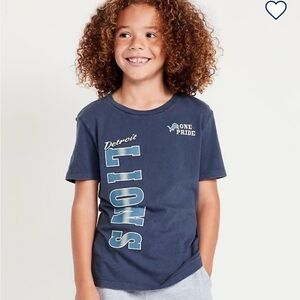 Old Navy Kids Navy Blue Detroit Lions Tee